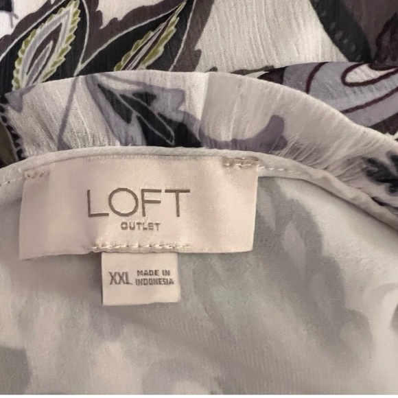 NWOT Loft Peplum Blouse - Picture 6 of 7